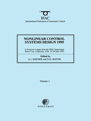 cover image of Nonlinear Control Systems Design 1995
